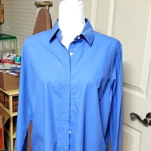 Soft solid blue dress shirt